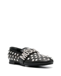 Moschino All Over Stud Embellished Loafers