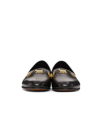 Bode Black Leather House Loafers