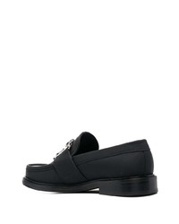 Moschino Double Question Mark Leather Loafers