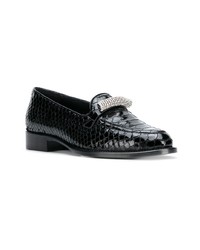Giuseppe Zanotti Design Embellished Croco Loafers
