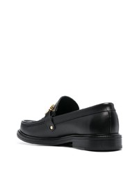 Moschino Logo Plaque Perforated Loafers