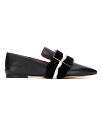 Bally Pointed Toe Textured Loafers