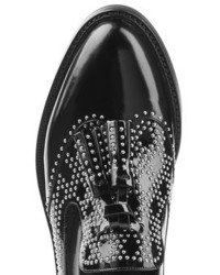 Burberry Stud Embellished Leather Loafers