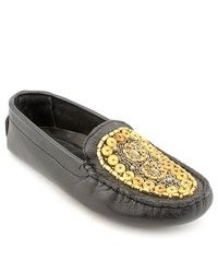 Trulyn Black Leather Loafers Shoes Newdisplay