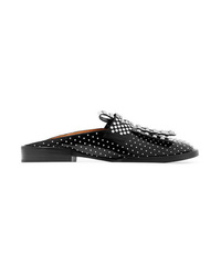 Clergerie Youla Embellished Leather Slippers