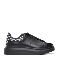 Alexander McQueen Black And Silver Oversized Sneakers