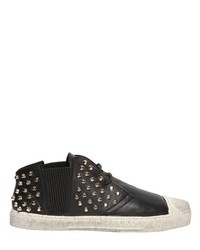 Gienchi Studded Leather Elasticized Sneakers