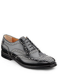 Church's Burwood Studded Leather Lace Up Oxfords