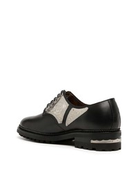 Toga Virilis Embellished Leather Oxford Shoes