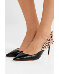 Sophia Webster Angelo Metallic And Smooth Leather Slingback Pumps