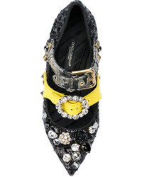 Dolce & Gabbana Buckle Strap Embellished Pumps