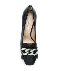 Casadei Chain Embellished Pumps