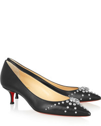 Christian Louboutin Door Knock 45 Studded Leather Pumps