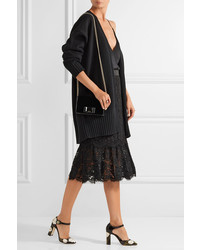 Dolce & Gabbana Embellished Printed Leather Mary Jane Pumps Black