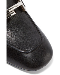 Tod's Embellished Textured Leather Pumps Black