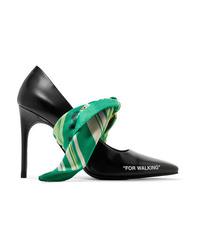 Off-White For Walking Embellished Printed Leather Pumps