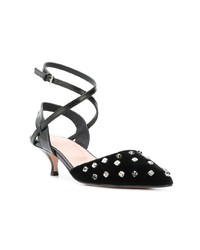 RED Valentino Red Embellished Pumps