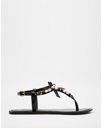 Asos Collection Florence Embellished Leather Sandals