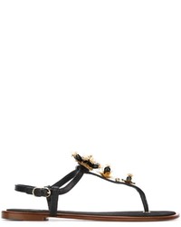 Dolce & Gabbana Embellished Flat Sandals