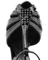 Alexander McQueen Embellished Leather Platform Sandals