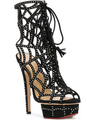 Charlotte Olympia Embellished Web Sandals