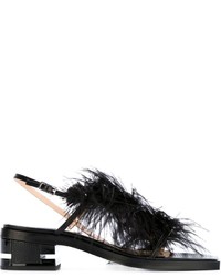 Emilio Pucci Feather Embellished Sandals