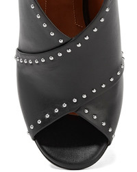 Givenchy Stud Embellished Leather Sandals Black