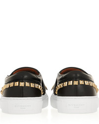 Givenchy Slip On Sneakers In Studded Black Leather