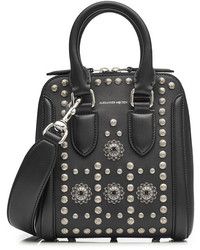 Alexander McQueen Heroine Mini Embellished Leather Tote
