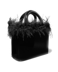 Staud Nic Med Patent Leather Tote