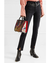 Christian Louboutin Paloma Small Embellished Printed Leather Tote