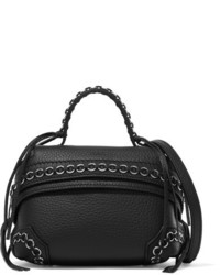 Tod's Wave Micro Embellished Leather Tote Black