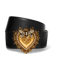 Dolce & Gabbana Embellished Leather Waist Belt