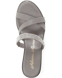 Athena Alexander Mistye Crystal Embellished Wedge Sandal