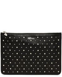 Alexander McQueen Studded Leather Skull Charm Pouch