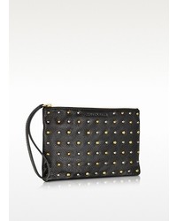 Gerard Darel Black Studded Leather Pouch
