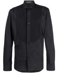 Philipp Plein Black Tie Cotton Shirt