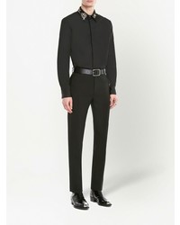 Alexander McQueen Embellished Collar Long Sleeved Shirt