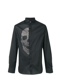 Philipp Plein Embellished Skull Shirt