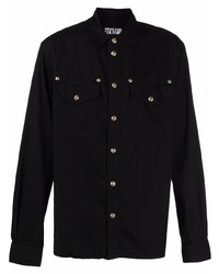 VERSACE JEANS COUTURE Stud Embellished Cotton Shirt