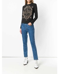 Versace Jeans Studded Crewneck Top