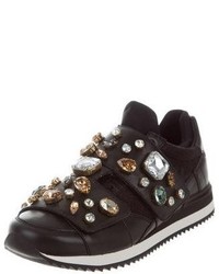 Dolce & Gabbana Embellished Low Top Sneakers W Tags