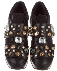 Dolce & Gabbana Embellished Low Top Sneakers W Tags