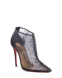 Christian Louboutin Constella Crystal Mesh Bootie