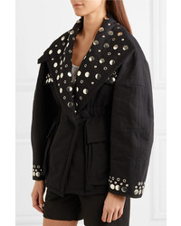 Isabel Marant Emmetis Reversible Embellished Cotton Canvas Jacket