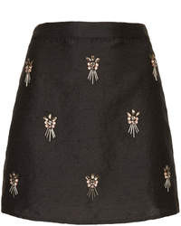 Topshop Embellished Aline Skirt