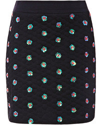 Opening Ceremony Sparrow Quilted Embellished Mini Skirt