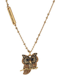 Marc Jacobs Embellished Owl Necklace