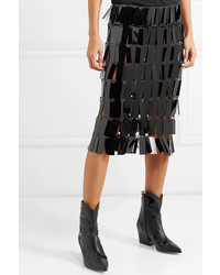 Paco Rabanne Glossed Plastic Midi Skirt