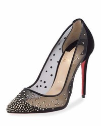 Christian Louboutin Follies Strass Embellished Red Sole Pump